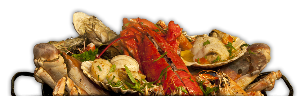 Header image showing a selection roasted platter, roasted shellfish and lobster mayonnaise