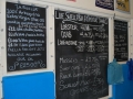Shop blackboard at Loch Leven Seafood Cafe